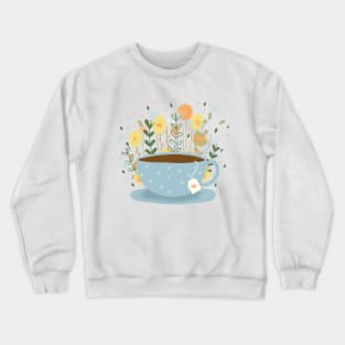 Floral Tea Crewneck Sweatshirt